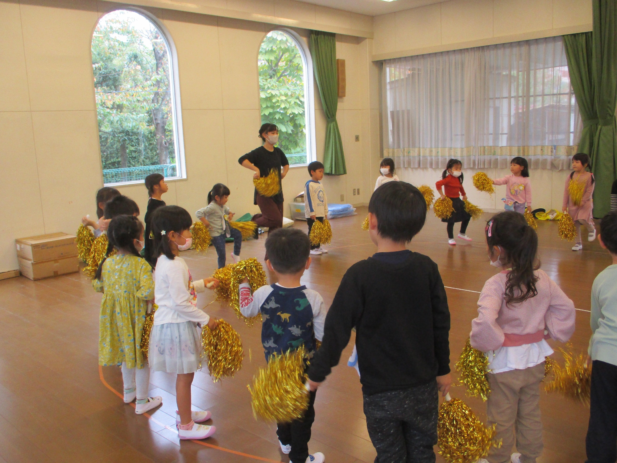 運動会の取り組み（年少・年中組）