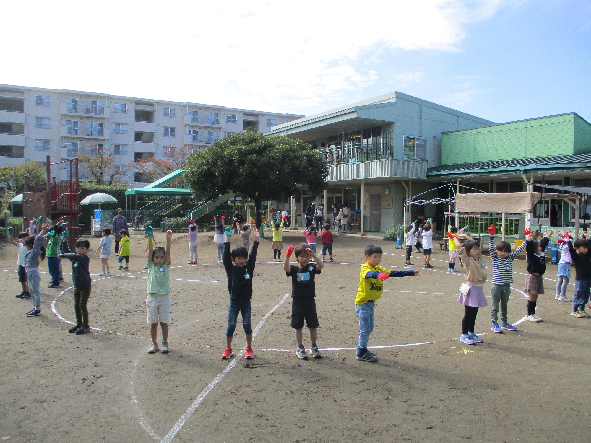 年長組 運動会の取り組みの様子